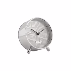 Karlsson Disco, Réveil à quartz, Rond, Argent, Analogique, Batterie, AA