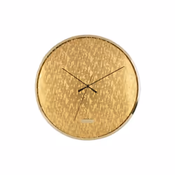 Karlsson Disco, Mur, Horloge analogique, Rond, Or, Fer, Batterie