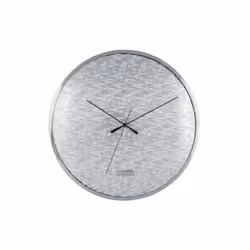 Karlsson Disco, Mur, Horloge analogique, Rond, Argent, Fer, Batterie