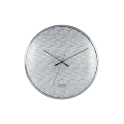 Karlsson Disco Horloge analogique Rond Argent