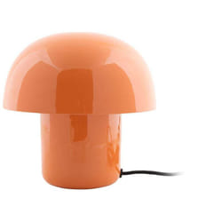Lampe à poser en métal coloré Fat Mushroom Mini Orange