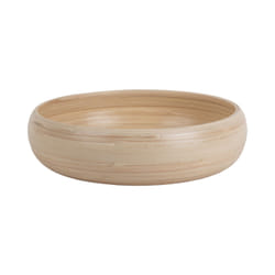present time PT4192NT Plat de service Bambou Naturel Rond Bol de service