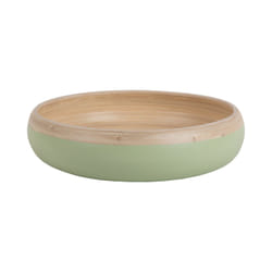 present time PT4192LG Plat de service Bambou Vert Rond Bol de service