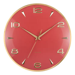 Karlsson KA6017RD Horloge murale et de table Horloge numérique Rond Ocre, Rouge
