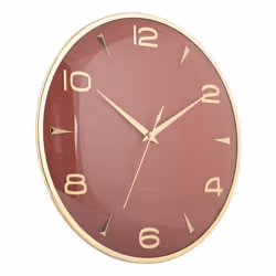 Karlsson KA6017RD Horloge murale et de table Horloge numérique Rond Ocre, Rouge