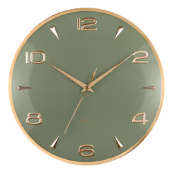 Karlsson KA6017GR, Mur, Horloge numérique, Rond, Vert, Fer, Batterie
