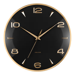 Karlsson KA6017BK Horloge murale et de table Horloge numérique Rond Noir