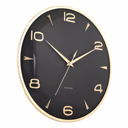 Karlsson KA6017BK Horloge murale et de table Horloge numérique Rond Noir