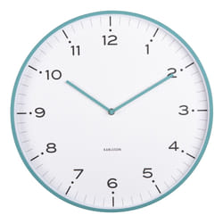 Karlsson KA6011BL Horloge murale et de table Horloge numérique Rond Bleu, Turquoise
