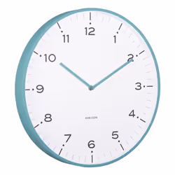 Karlsson KA6011BL Horloge murale et de table Horloge numérique Rond Bleu, Turquoise