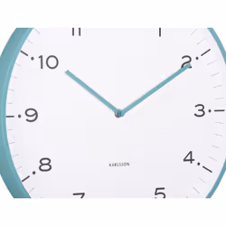 Karlsson KA6011BL Horloge murale et de table Horloge numérique Rond Bleu, Turquoise