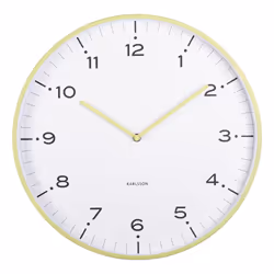 Karlsson KA6011GR, Mur, Horloge numérique, Rond, Vert, Fer, Batterie