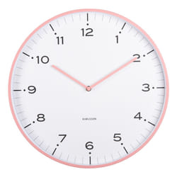 Karlsson KA6011PI Horloge murale et de table Horloge numérique Rond Rose