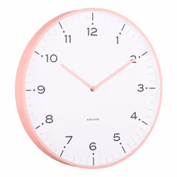 Karlsson KA6011PI Horloge murale et de table Horloge numérique Rond Rose