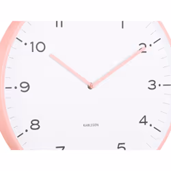 Karlsson KA6011PI Horloge murale et de table Horloge numérique Rond Rose