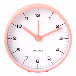 Karlsson KA6010PI, Table, Horloge numérique, Carré, Rose, Fer, Batterie