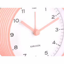 Karlsson KA6010PI Horloge murale et de table Horloge numérique Carré Rose