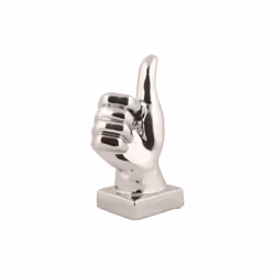 present time PT4227GD statue et figurine décorative Chrome Vitrocéramique