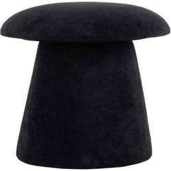 Pouf en velours Mushroom noir