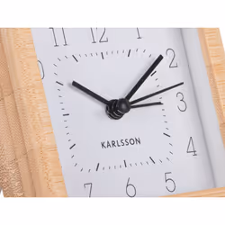 Karlsson KA5924WH Horloge murale et de table Horloge numérique Carré Blanc, Bois