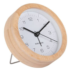 Karlsson Neat Réveil à quartz Blanc, Bois