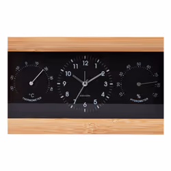 Karlsson Neat Réveil à quartz Noir, Bois