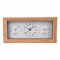 Karlsson Neat, Réveil à quartz, Rectangle, Blanc, Bois, 12h, 24 - 46 °C, °C