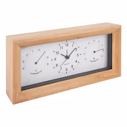 Karlsson Neat Réveil à quartz Blanc, Bois