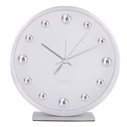 Karlsson Shiny Dots Réveil à quartz Blanc