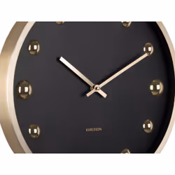 Karlsson Shiny Dots Horloge à quartz Rond Noir