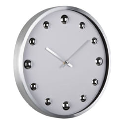 Karlsson Shiny Dots Horloge à quartz Rond Blanc
