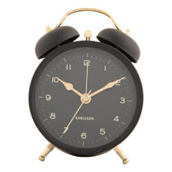 Karlsson Classic Twin Réveil à quartz Noir, Or
