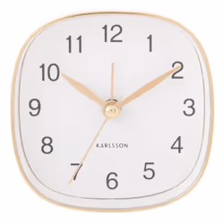 Karlsson Travel Réveil à quartz Or, Blanc