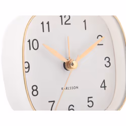 Karlsson Travel Réveil à quartz Or, Blanc