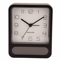 Karlsson KA5954BK, Table, Horloge numérique, Carré, Noir, Acrylonitrile-Butadiène-Styrène (ABS), Batterie