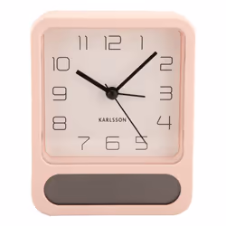 Karlsson KA5954LP, Table, Horloge numérique, Carré, Rose, Acrylonitrile-Butadiène-Styrène (ABS), Batterie