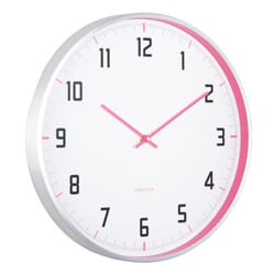 Karlsson Sporty Horloge à quartz Rond Rose, Blanc