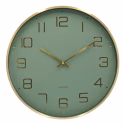 Karlsson KA5973GR, Mur, Horloge numérique, Rond, Vert, Aluminium, Batterie