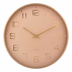 Karlsson Elegance Glow Horloge numérique Rond Marron, Or