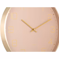 Karlsson Elegance Glow Horloge numérique Rond Marron, Or