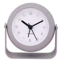 Karlsson KA5972GY, Table, Horloge numérique, Rond, Gris, Fer, Batterie