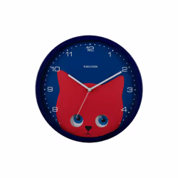 Karlsson KA5997DB, Mur, Horloge à quartz, Cercle, Bleu, Métal, Enfants