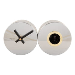 Karlsson KA5789CH Horloge murale et de table Horloge analogique Rond Chrome