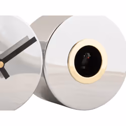 Karlsson KA5789CH Horloge murale et de table Horloge analogique Rond Chrome