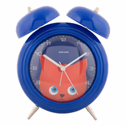 Karlsson KA5980DB, Réveil à quartz, Rond, Bleu, Intérieure, Adolescence, Garçon/Fille