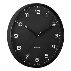 Karlsson KA6053BK Horloge murale et de table Horloge à quartz Rond Noir