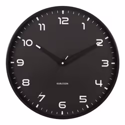 Karlsson KA6053BK Horloge murale et de table Horloge à quartz Rond Noir
