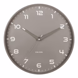 Karlsson KA6053GY Horloge murale et de table Horloge à quartz Rond Gris