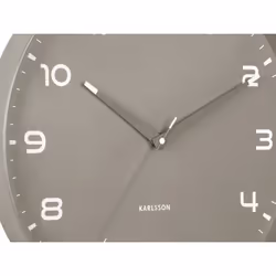 Karlsson KA6053GY Horloge murale et de table Horloge à quartz Rond Gris