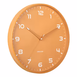 Karlsson KA6053YE, Mur, Horloge à quartz, Rond, Jaune, Aluminium, Orgullo